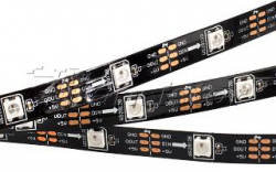 Лента SPI 2-5000-AM 5V RGB (5060,150 LED x1,2812, Black)